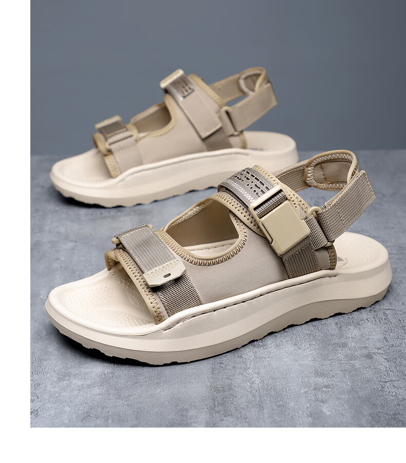 MEXICAN Spring Summer New Men's Sandals Beach Shoes Slippers Breathable Black Size 39 19