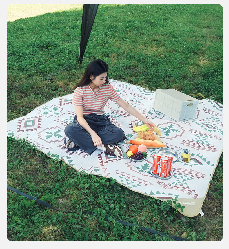 ABENAKI Picnic Mat Outdoor Camping Park Waterproof Thickened Portable Lawn Tent Ground Mat 16