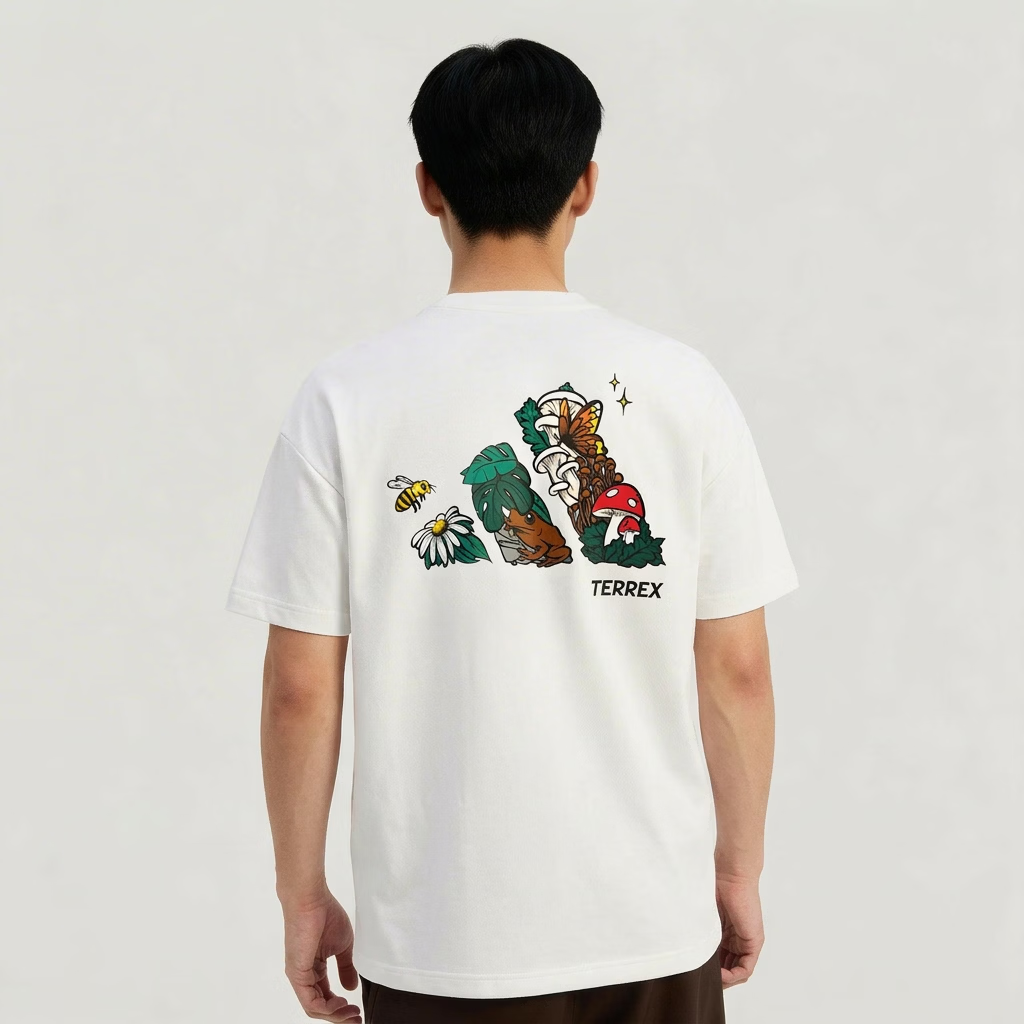 Adidas Outdoor Series Unisex MT NATURE G TEE Short Sleeve T-Shirt KG3847 Green XL 2