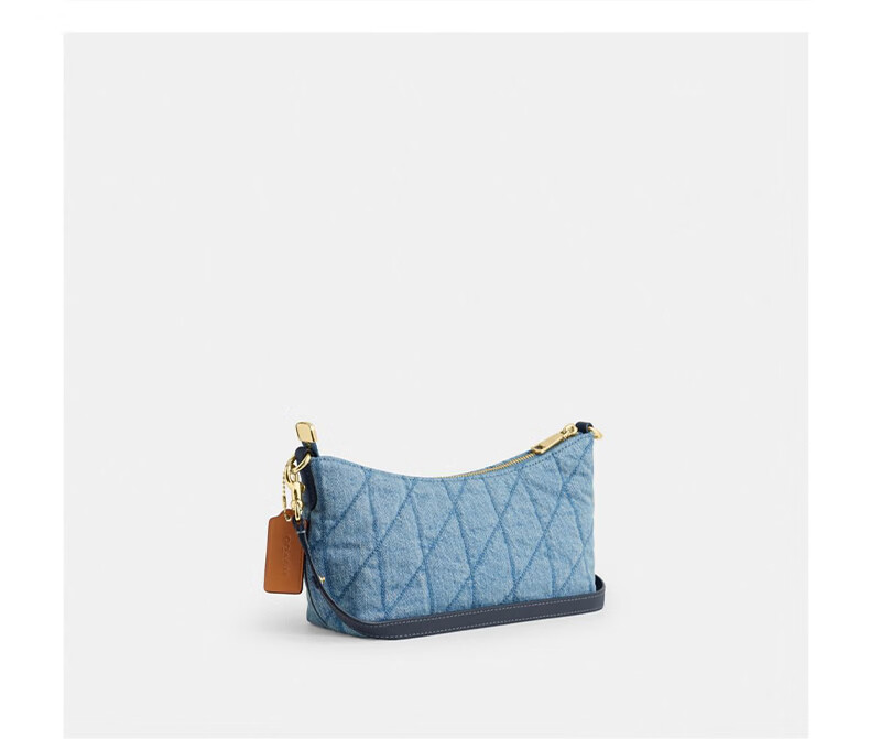 COACH Women's CAITLIN Quilted Detail Shoulder Crossbody Bag Indigo CDZ89 10
