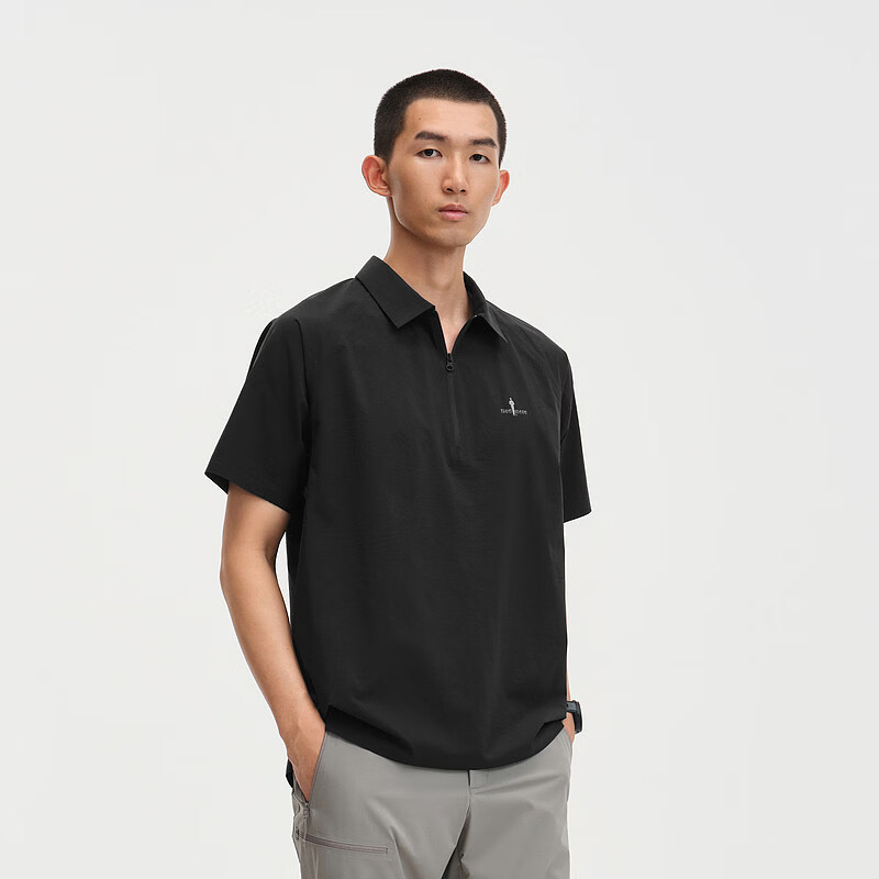 Biyinlefen Outdoor Functional Fabric 2026 Summer New Men's Casual Commuter Water-Repellent Short Sleeve Polo Shirt