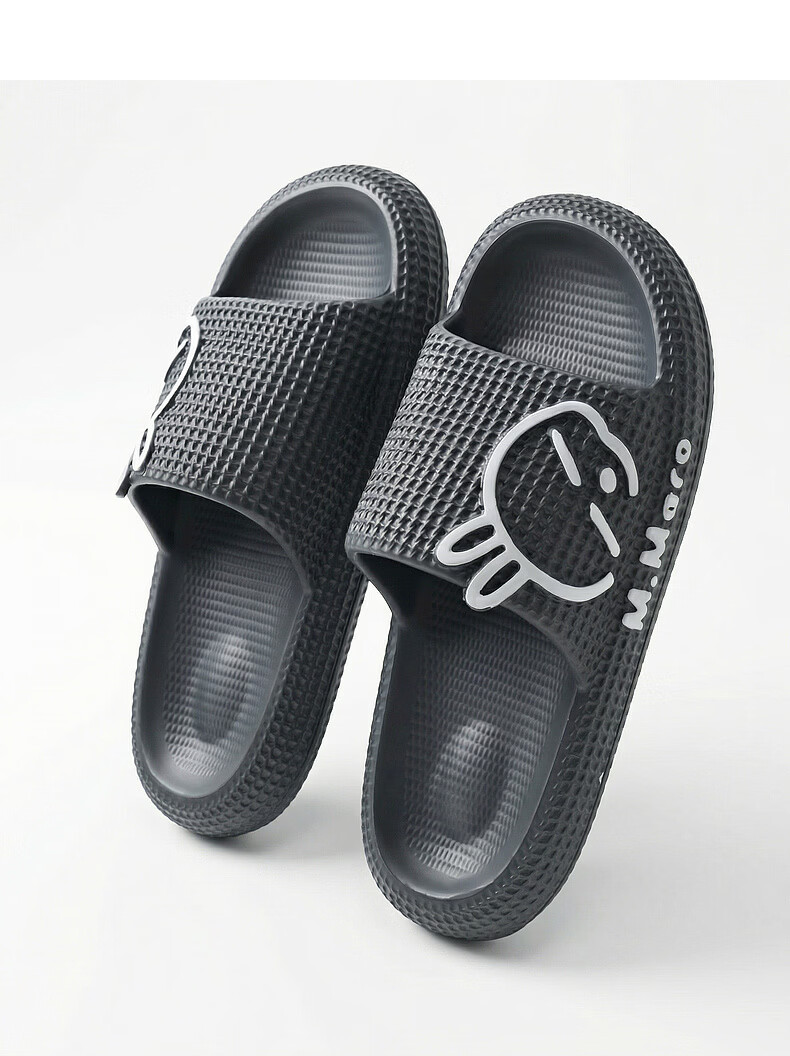 MashiMaro EVA Cartoon Couple Home Bathroom Shower Slippers Unisex Sandals 12