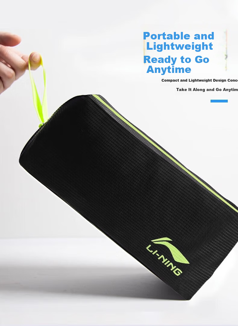 LI-NING Waterproof Swim Bag Dry and Wet Separation Beach Bag Large Capacity Toiletry Storage Bag Swimming Gear 5