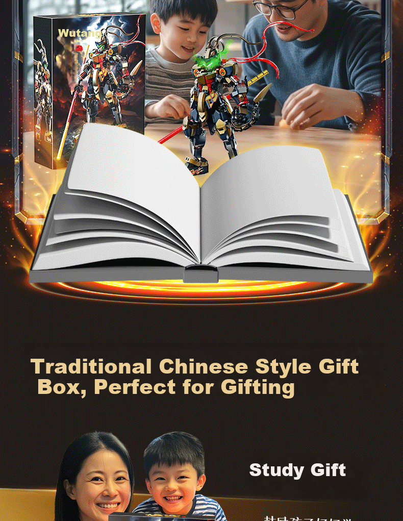 LIVING STONES Building Blocks Set for Boys Age 6-15, Sun Wukong Construction Toy Birthday and New Year Gift 12