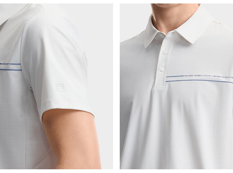 FILA Official Men's Knitted Short Sleeve Polo Shirt 2026 Summer Sun Protection Cooling Comfortable Top 49