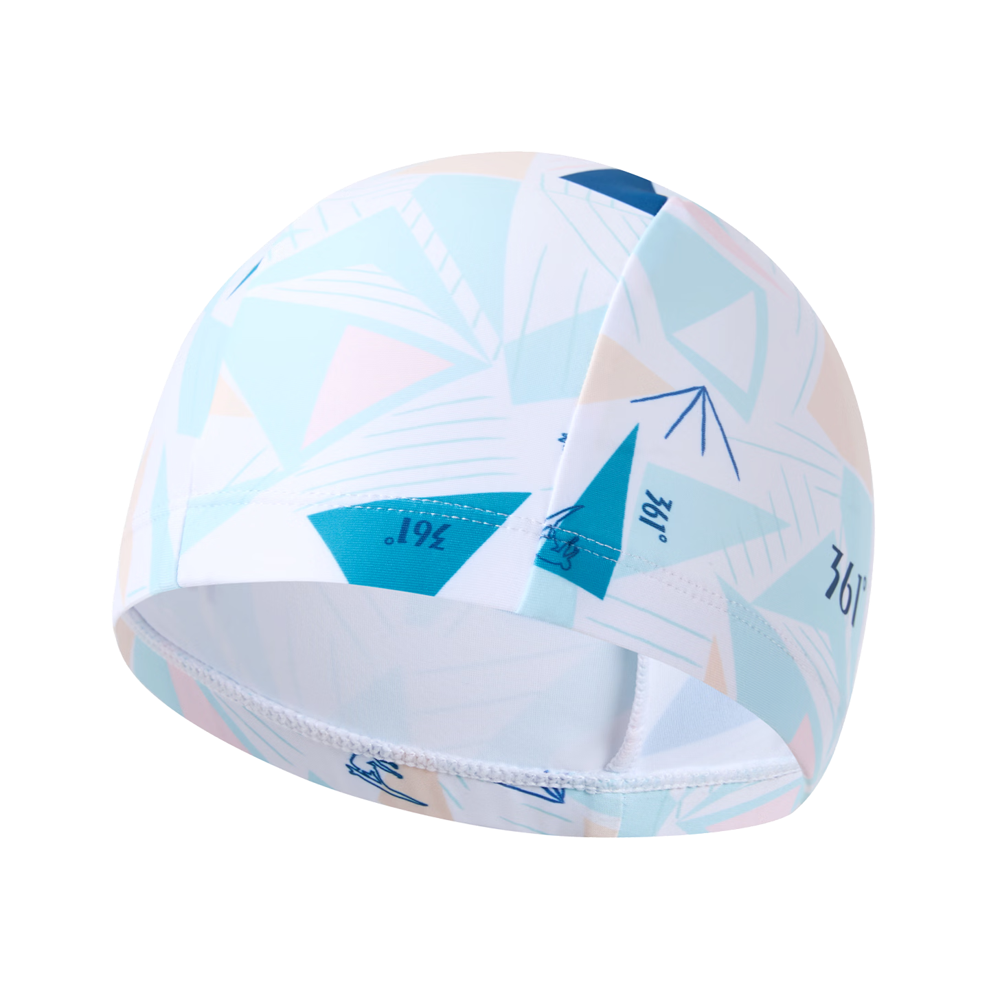 361° Women's Swim Cap, Adult Fabric Swimming Cap, Non-Constricting, Ear-Protecting, Youth Comfortable Swim Cap