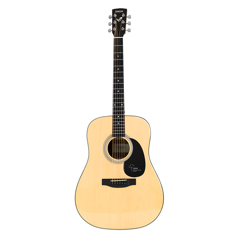SAGA Guitar Spruce Solid Top SF700Pro Glossy 41-inch Beginner Acoustic Guitar with Learning Guarantee