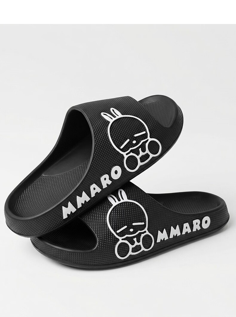 MashiMaro EVA Cartoon Couple Home Bathroom Shower Slippers Unisex Sandals 9