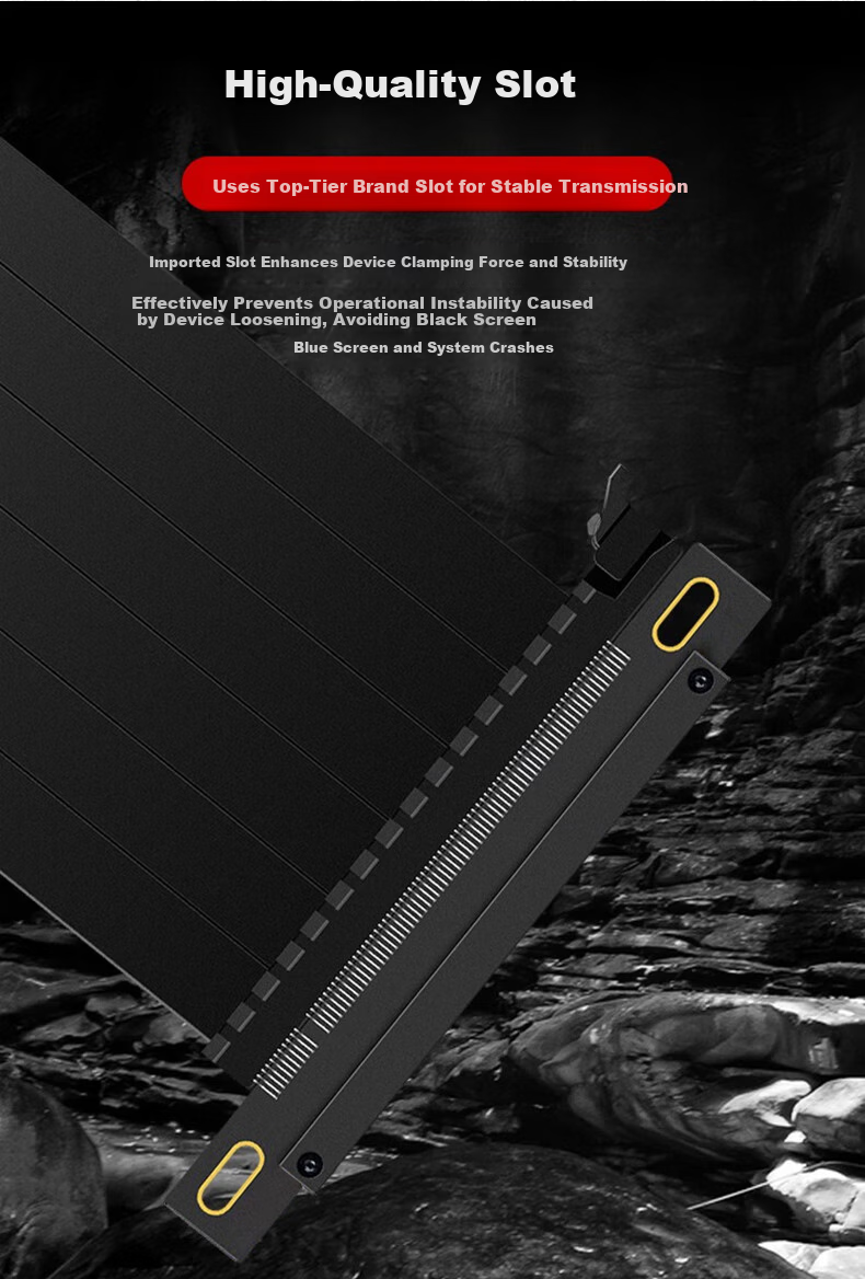 LianTuo PCI-E x16 Extension Cable Dual Reverse 20cm PCIe 3.0 Vertical Extension x16 Adapter Graphics Card Extension Cable Enhanced Anti-Interference 7