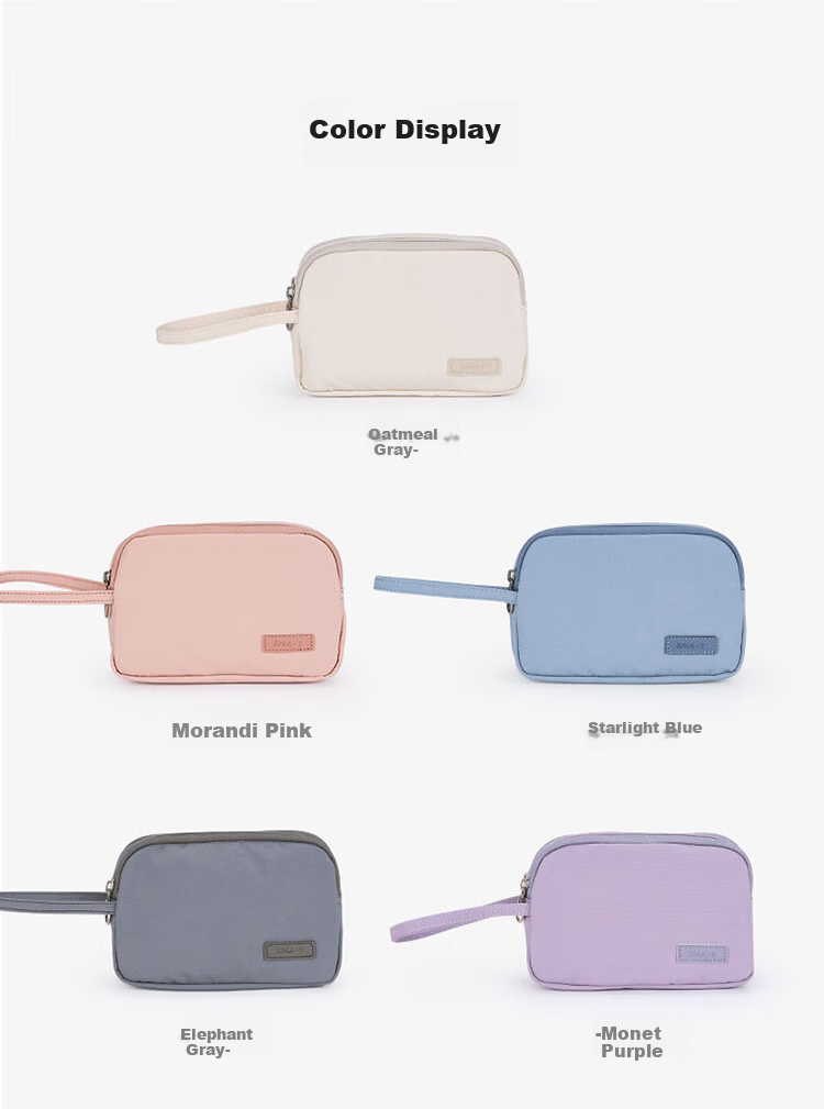 KALA·Y Travel Makeup Bag Portable Multifunctional Storage Bag Large Capacity Business Trip Water-Resistant Toiletry Bag Elephant Gray 1L 8