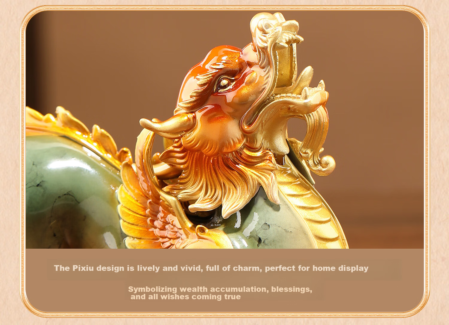 Heshengtang Fortune Pixiu Ornament High-End Office Living Room Wine Cabinet Entrance Decoration New Home Housewarming Opening Gift 5