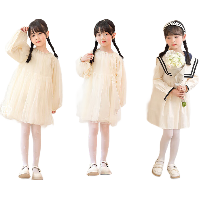 Bingxue Kapok Children's Dance Socks Summer Ultra-thin Tights Girls Anti-Snag Stockings White Mosquito-Repellent Leggings for Older Kids