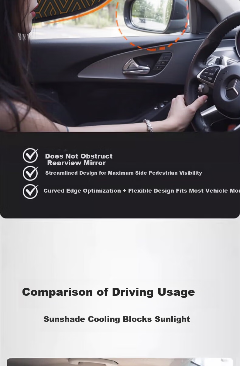 Digalun Car Sunshade Curtain Interior Sun Block Heat Insulation Sunshade Window Curtain for Car Glass Side Window 6