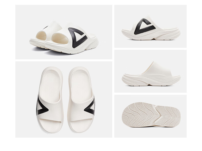 PEAK Taiji Post-Match Recovery Soothing Slippers Summer Men's Breathable Sports Sandals Thick Sole Wear-Resistant Cool Slippers ET262087L 12
