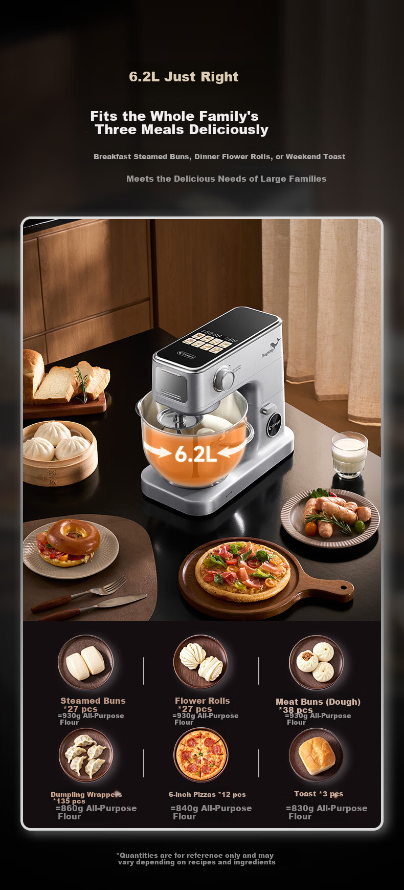 Changdi Whale Precision Chef Machine and Dough Kneading Machine Household Fully Automatic Multifunctional Quiet Electric Food Processor Baby Food Maker Holiday Gift 13