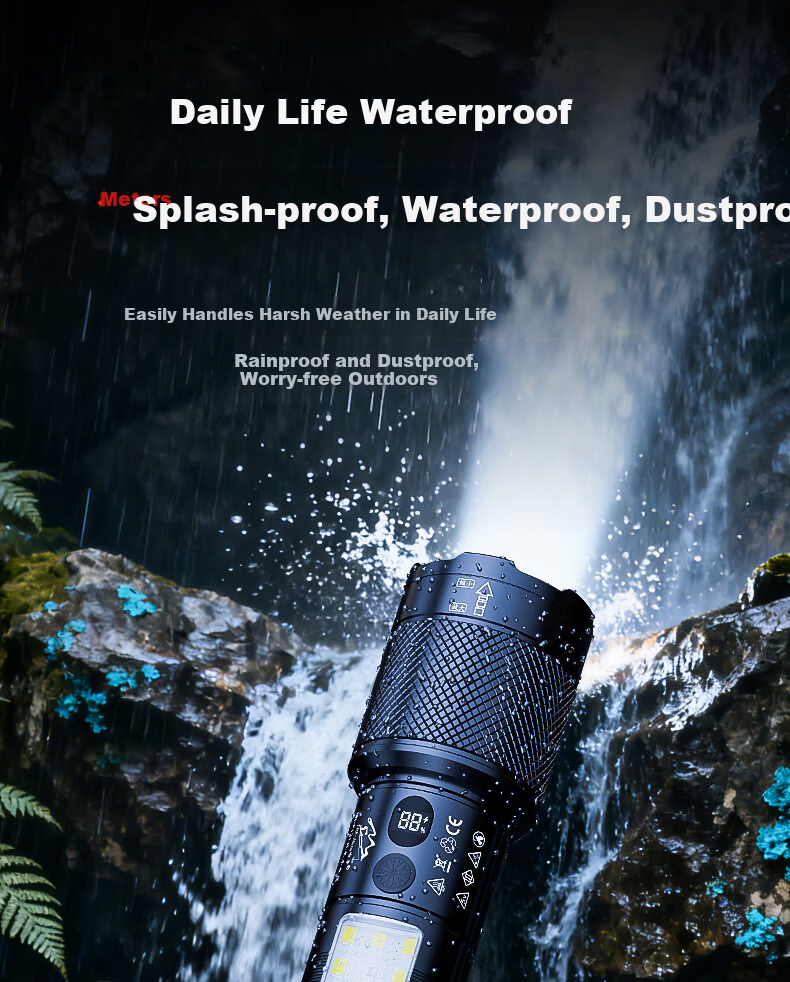 TRE-Hana Dragon Slayer High Brightness Outdoor Multifunctional LED Flashlight Long Range Rechargeable Patrol Lighting 17