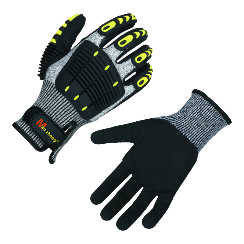 Maozheng Touchscreen Level 5 Cut-Resistant Gloves, Shockproof Anti-Collision Stab-Proof Non-Slip Mechanical Cutting Fire Rescue Tactical Protective Work Gloves, 1 Pair