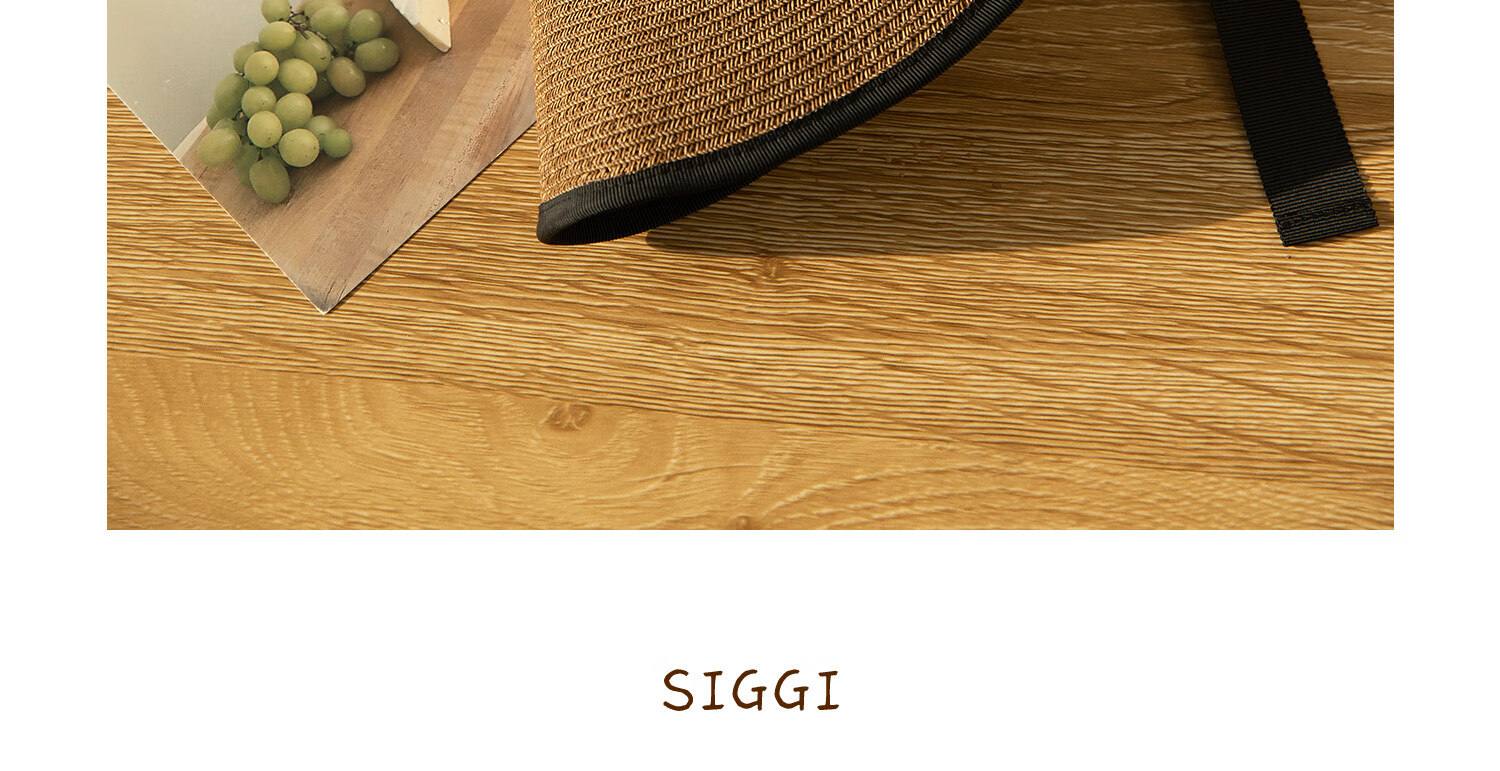 Siggi Women's Summer Sun Hat Straw Hat Wide Brim Foldable UV Protection Face Slimming Versatile Travel Sun Hat 43