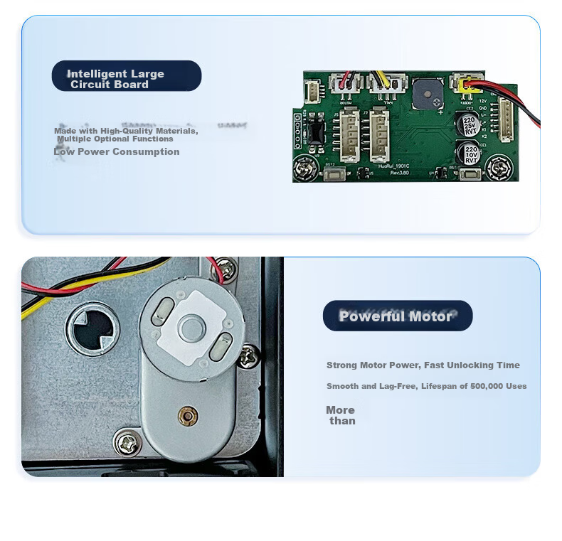GS GSON Vintage Door Smart Lock Bull Head Lock Anti-theft Door Fingerprint Lock Rental House Rural Large Iron Door Access Control Integrated Password Lock 11