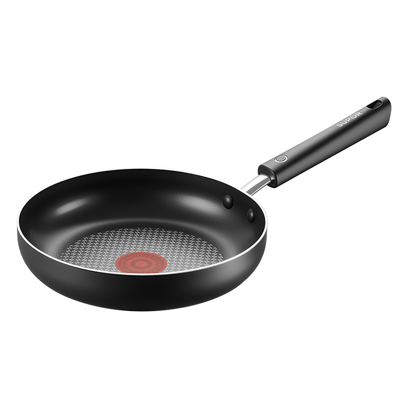 Supor 26cm Non-Stick Frying Pan with Red Dot Antibacterial Coating, Compatible with Gas and Induction Cooktops