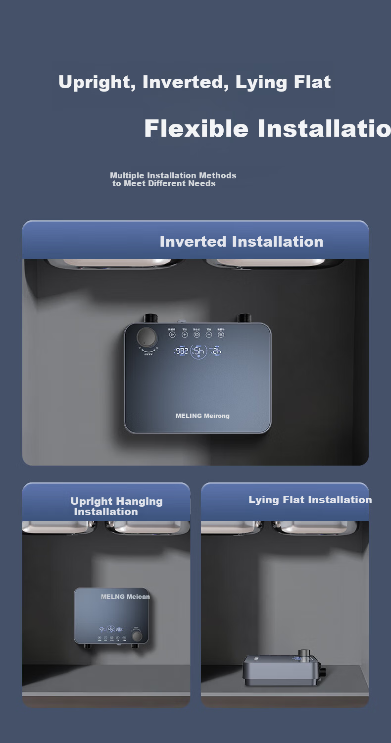 MeiLing Instant Electric Water Heater 5500W Thermostatic Tankless Kitchen Heater MJR-DC0004 with Junction Box 5