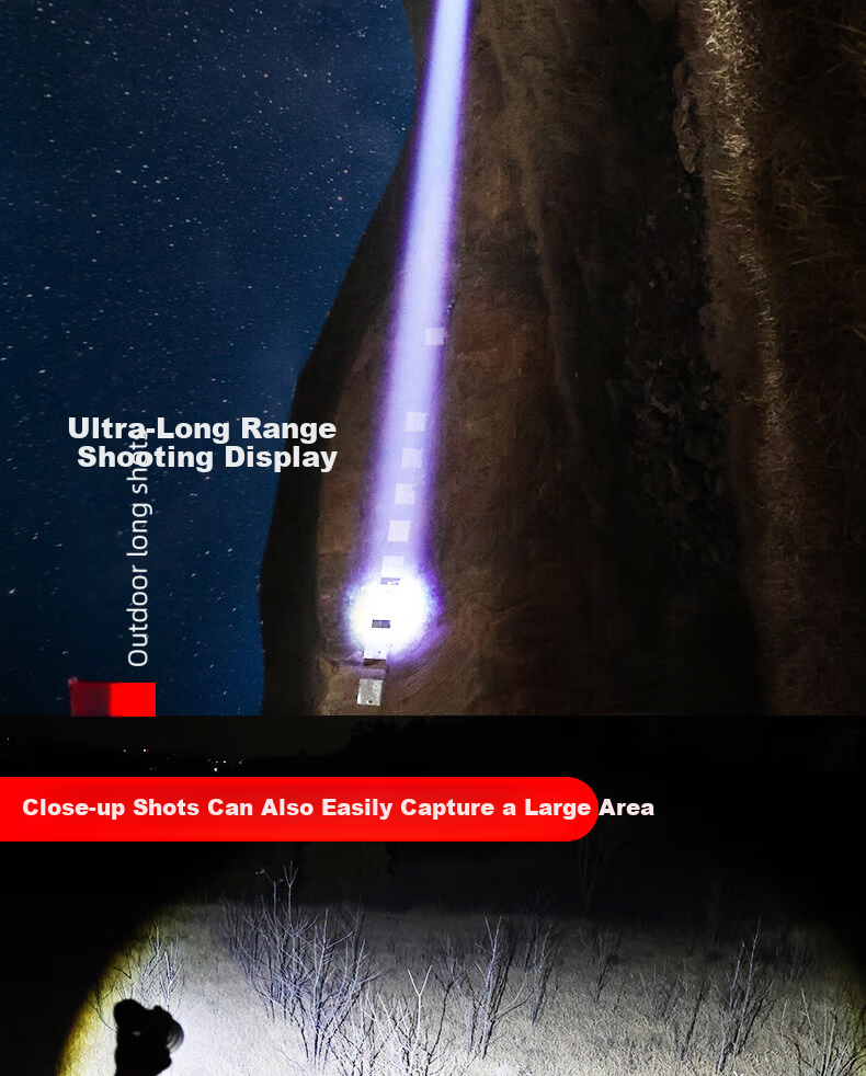 TRE-Hana Dragon Slayer High Brightness Outdoor Multifunctional LED Flashlight Long Range Rechargeable Patrol Lighting 22