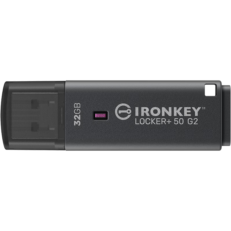 Kingston 32GB USB Flash Drive IKLP50G2 256-bit AES Hardware Encryption USB 3.2 Read Speed up to 145MB/s