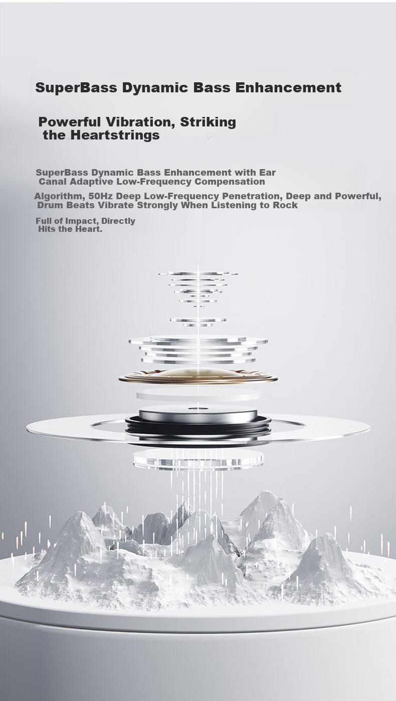 BASEUS BS1NC Semi-In-Ear Active Noise Cancelling AI Bluetooth Earphones Wireless 40H Long Battery Life Comfortable Earbuds for Apple Huawei Vivo Phones Gift 13