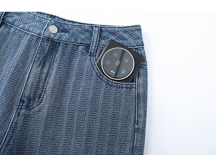 Demana Wheat Ear Texture Summer Cloud Cotton Blend Mid-High Waist Washed Straight Slimming Concealing Denim Jeans for Women Premium 13