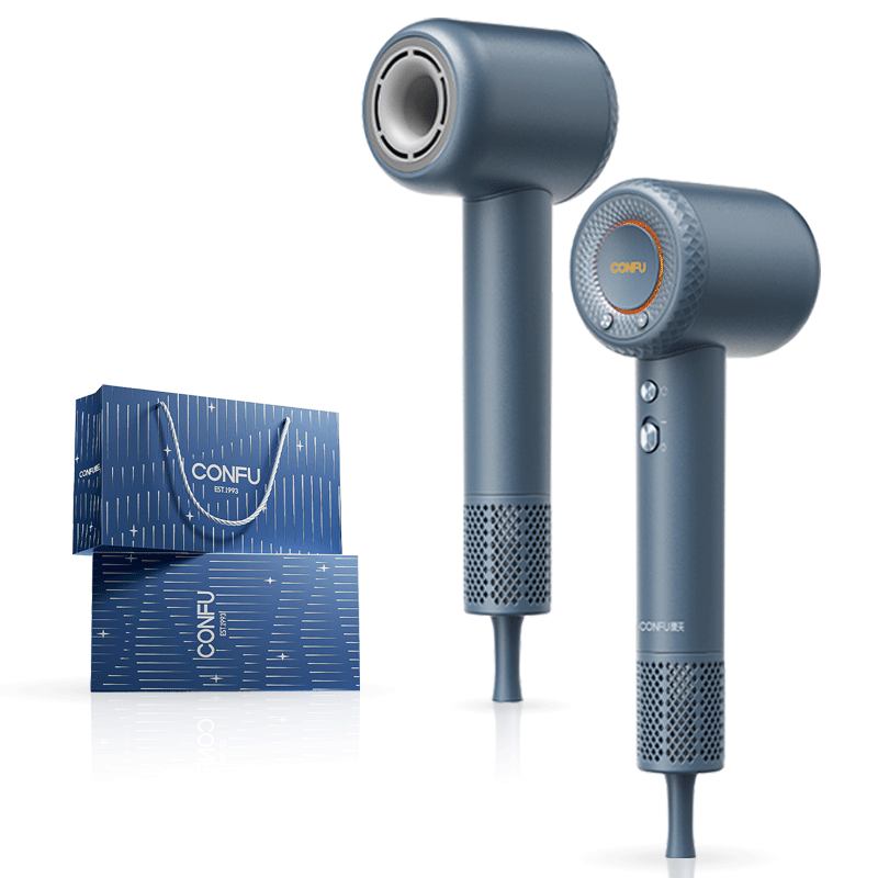 CONFU High-Speed Hair Dryer 5 Billion Plasma Home Use High Power Strong Wind Fast Drying Birthday Gift for Boyfriend F9proElite Misty Blue Gift Box Edition
