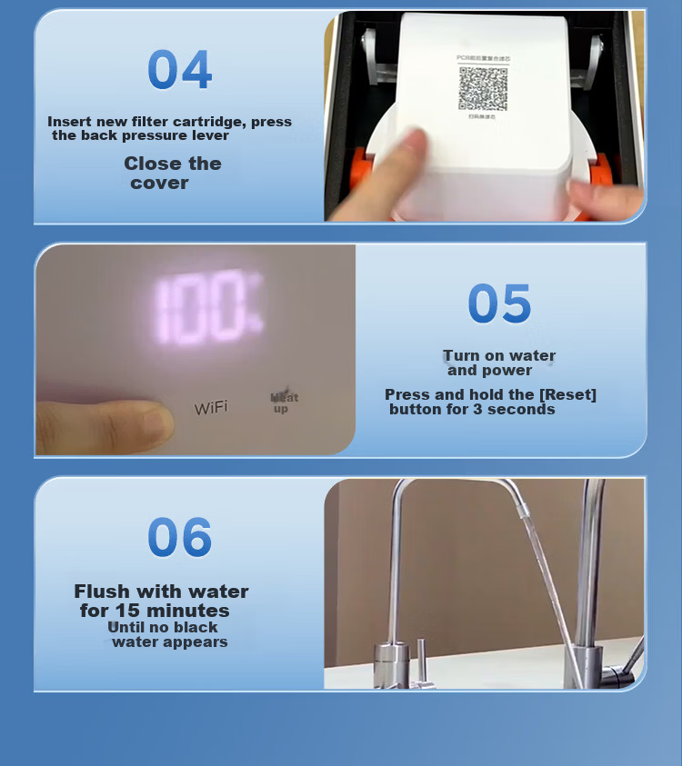 Midea Galaxy 800G Heating Direct Drinking Integrated Water Purifier Filter MRO820-R Dow RO Reverse Osmosis Integrated Core 5