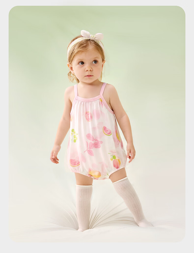Babycare Natural Cool Sleeveless Triangle Romper Baby Jumpsuit Guava Green Grape 90cm 20