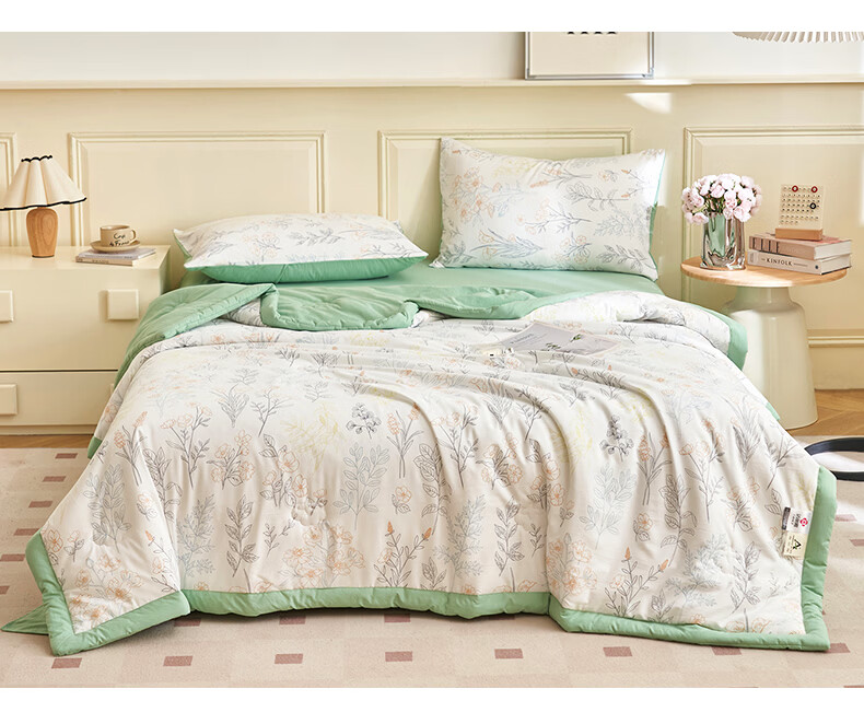 Grace Class A 10% Soy Fiber Machine Washable Summer Quilt Single Air Conditioning Quilt Core Summer Cooling Quilt 200*230cm 5