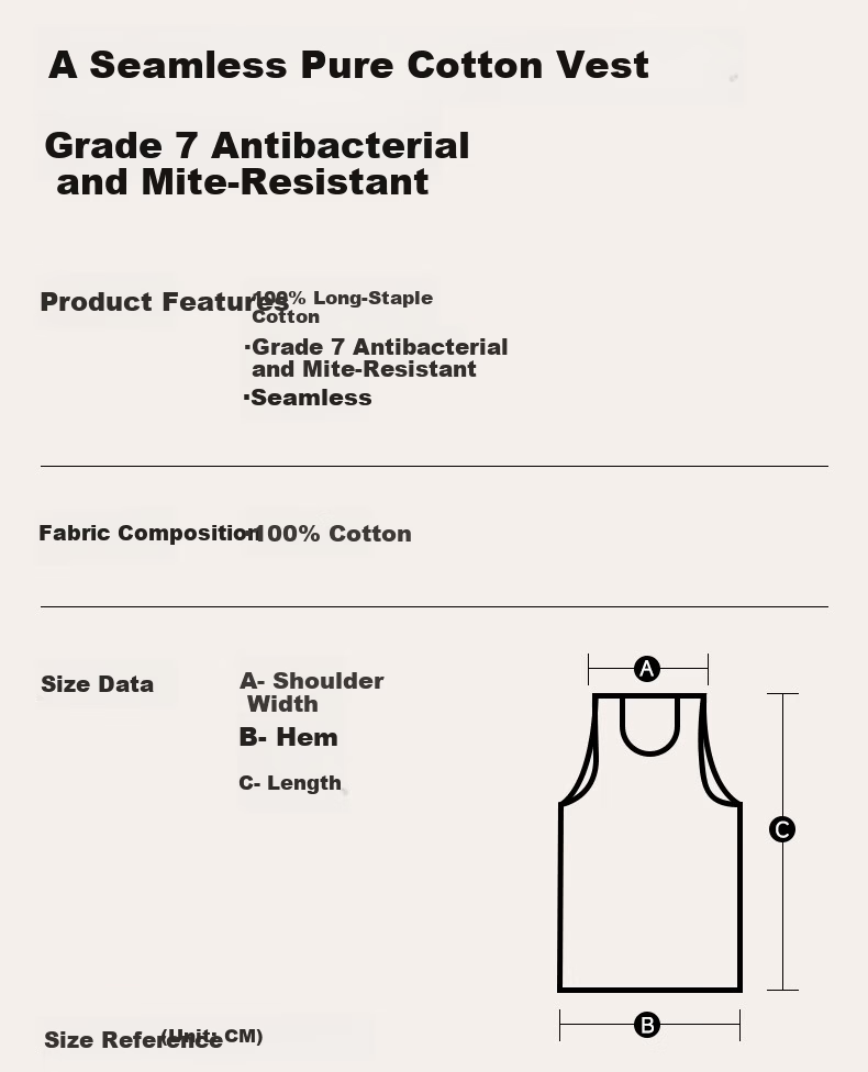 FIRS Men’s Vest [2-Pack Pure Cotton] Seamless Round Neck Antibacterial Sports Sleeveless Undershirt 3