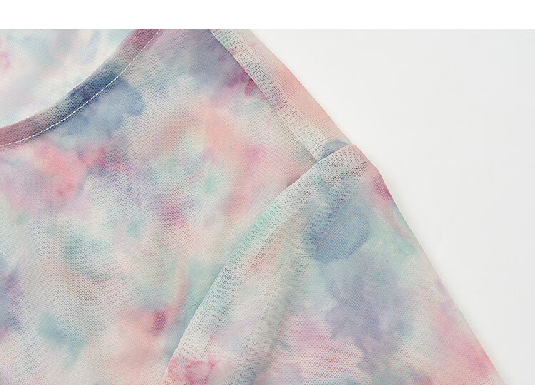 Demana [South of France Time] Summer Romantic Sweet Style Lightweight Mint Leaf Sleeve Printed Loose Slim Shirt for Women High-End Feel 16