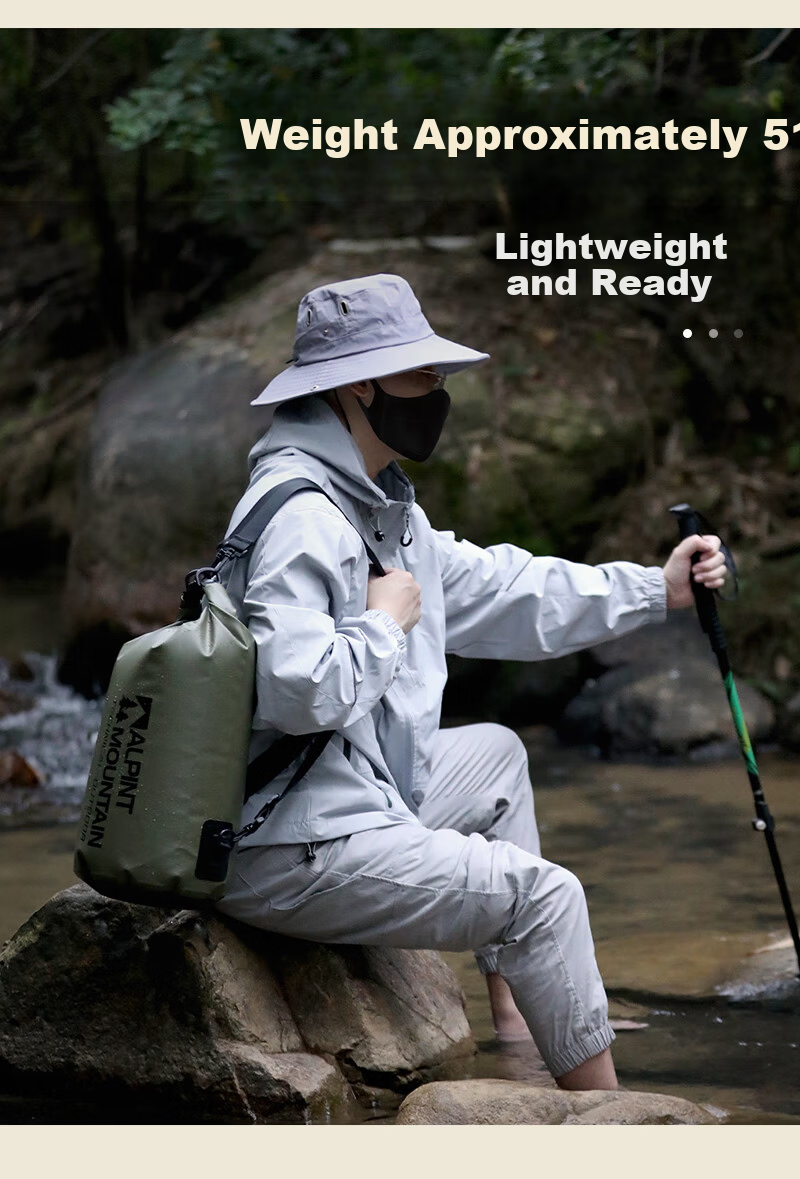 ALPINT MOUNTAIN Waterproof Multifunctional Backpack with Wet and Dry Separation for Outdoor Diving Snorkeling Swimming Creek Hiking Rafting 8