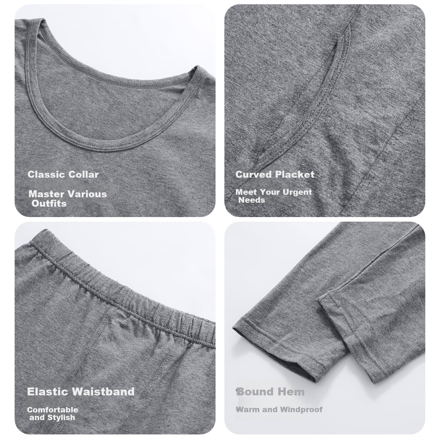 Herbal Original Thermal Underwear for Men and Women Autumn Cotton 100% Pure Cotton 10A Antibacterial New Far-Infrared Heating Base Layer Set 11