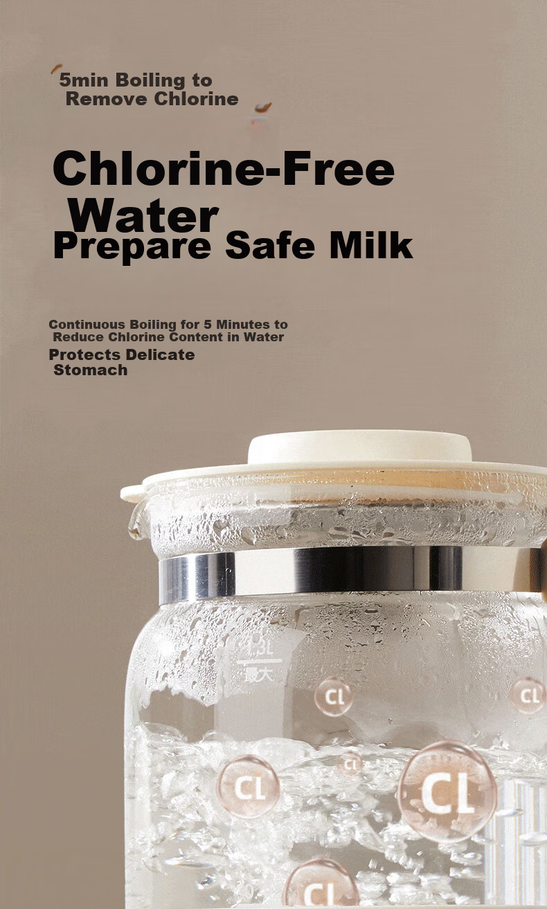 Bear Baby Formula Maker Intelligent Milk Warmer Glass Electric Thermos Kettle Health Pot 8