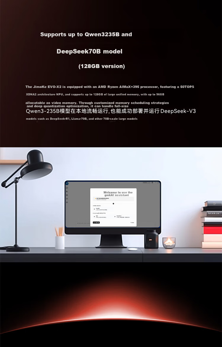 GMK EVO-X2 2025 New AMD Ryzen AI Max+ 395 Mini PC OpenClaw Xiaolongxia Deployment Desktop 8060s 128GB+2TB 8