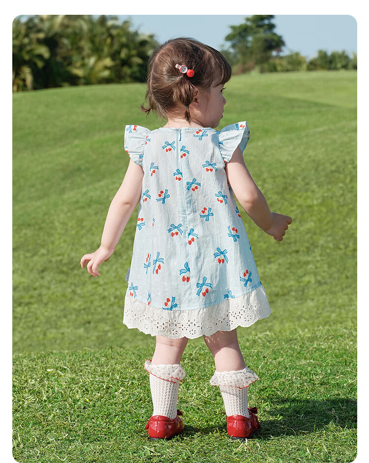 Balabala Kids Dress Baby Princess Dress 2026 Summer New Girls Cotton Sweet Cute Skirt 19