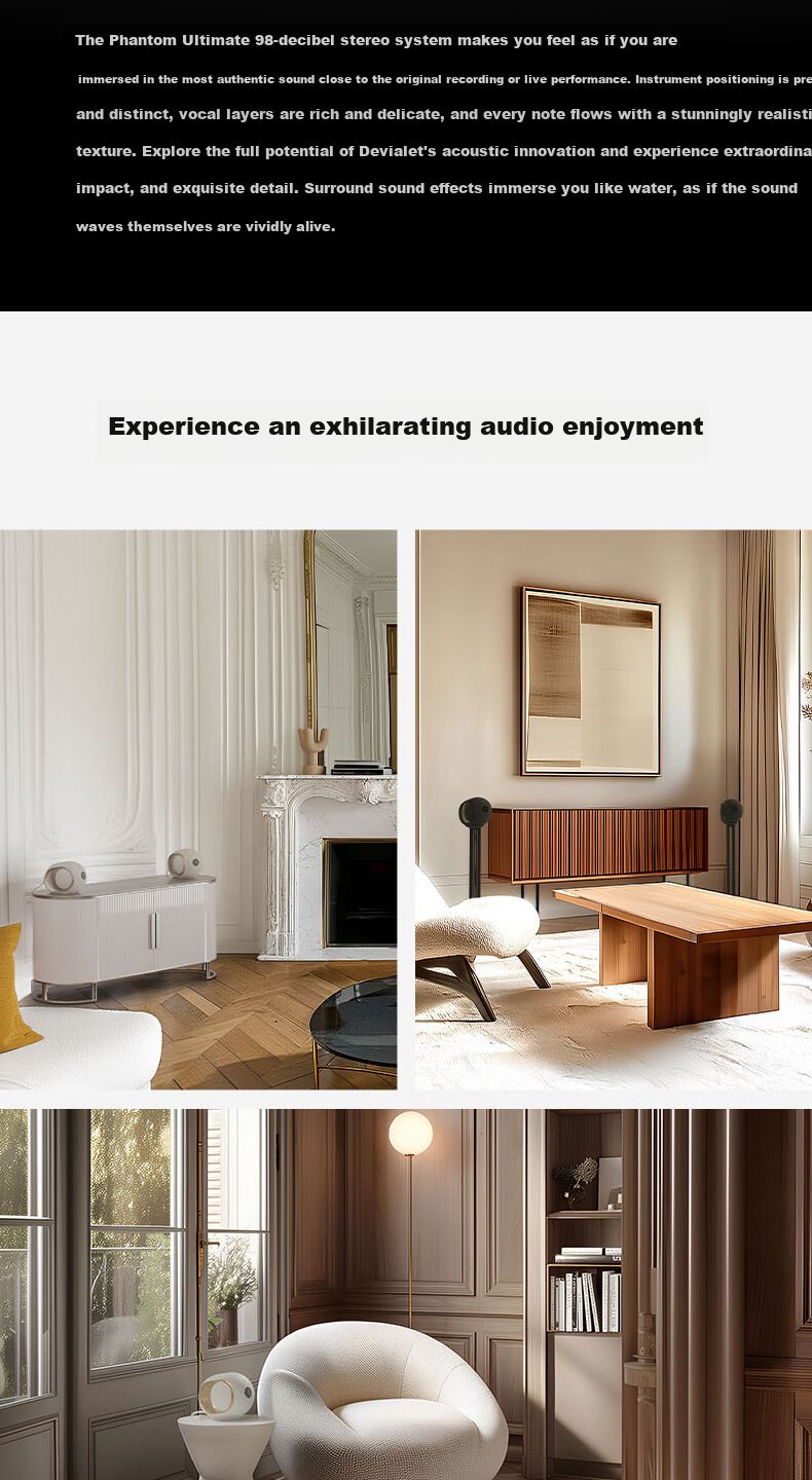 Devialet Phantom Ultimate 98dB Opera Edition Bluetooth Speaker Home Theater Living Room TV High-Fidelity Deep Bass HiFi Speaker 6