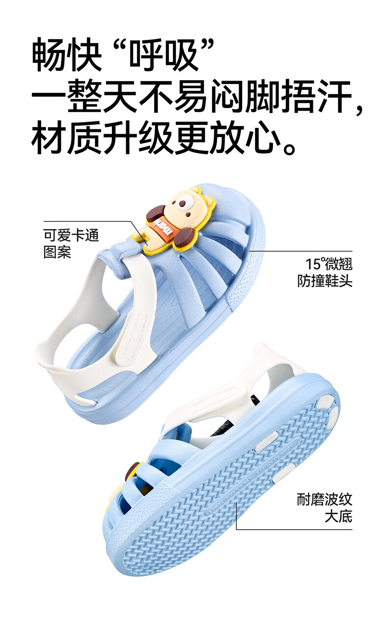Cheerful Mario 2026 New Kids Open-Toe Sandals Girls Summer Breathable Baby Toddler Bath Shoes Boys 1-3 Years Beach Sandals 2