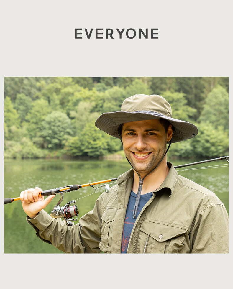 TOPEX Large Brim Bucket Hat for Men Water-Repellent Summer Outdoor Fishing Hat Breathable UV Protection Hiking Mountaineering Cap 24