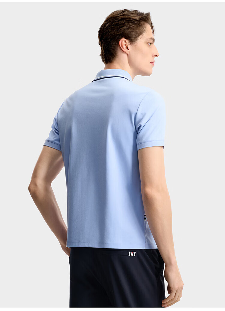 FILA Elite Men's Knitted Short Sleeve Polo Shirt 2026 Summer Simple Basic Casual Top 36
