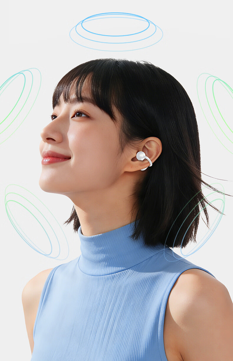 Gamma C1 Clip-On Bluetooth Earphones Waterproof Level 8 Open-Ear Wireless Headphones for Running Sports Gaming Calls Noise Cancellation 7