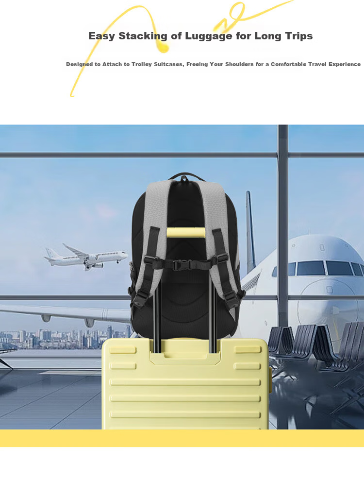 American Tourister Men's Casual Travel Backpack Large Capacity 16-inch Laptop Bag NB4 Black 6