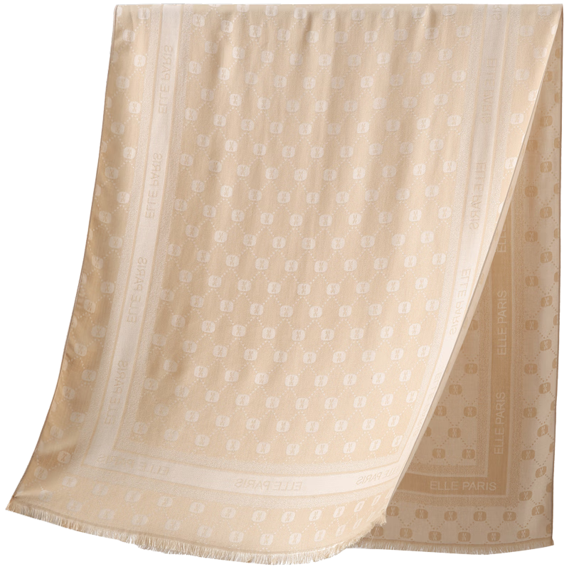 ELLE Women's Summer Office Air-Conditioned Room Warmth Shawl with Mulberry Silk Large Size Gift Box Scarf
