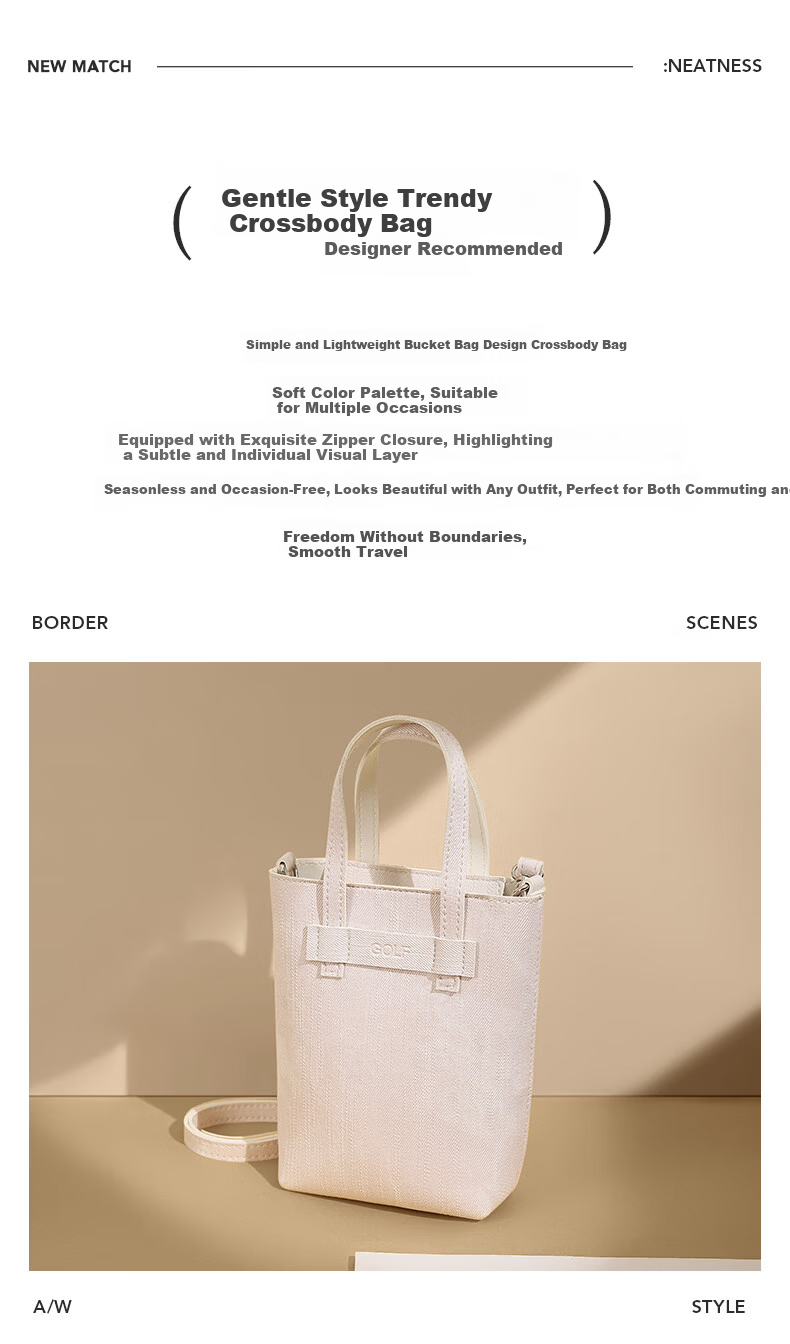 GOLF Women's Crossbody Bag Fashion Waterproof Casual Shoulder Bag Phone Bag Birthday Gift for Girls 3