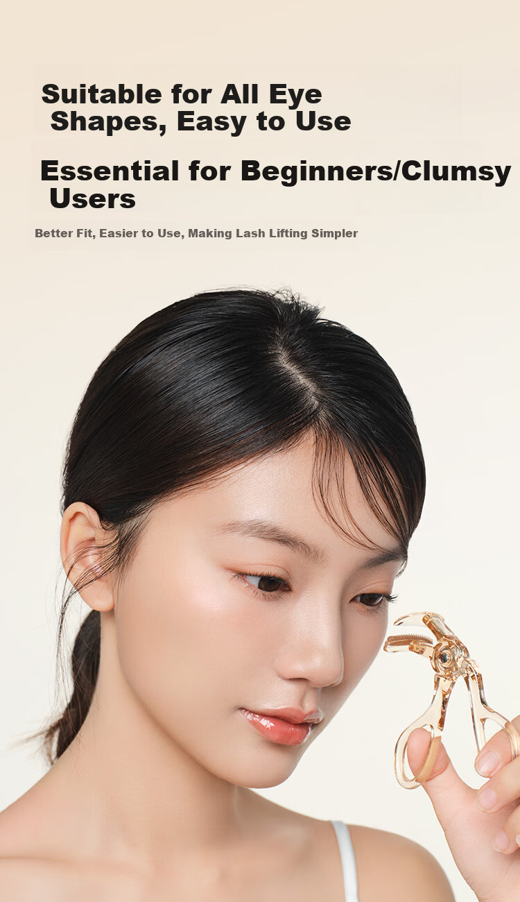 JD Jingzao Portable Mini Eyelash Curler Wide-Angle Long-Lasting Sunflower Eyelash Curler 2-Piece Set 9