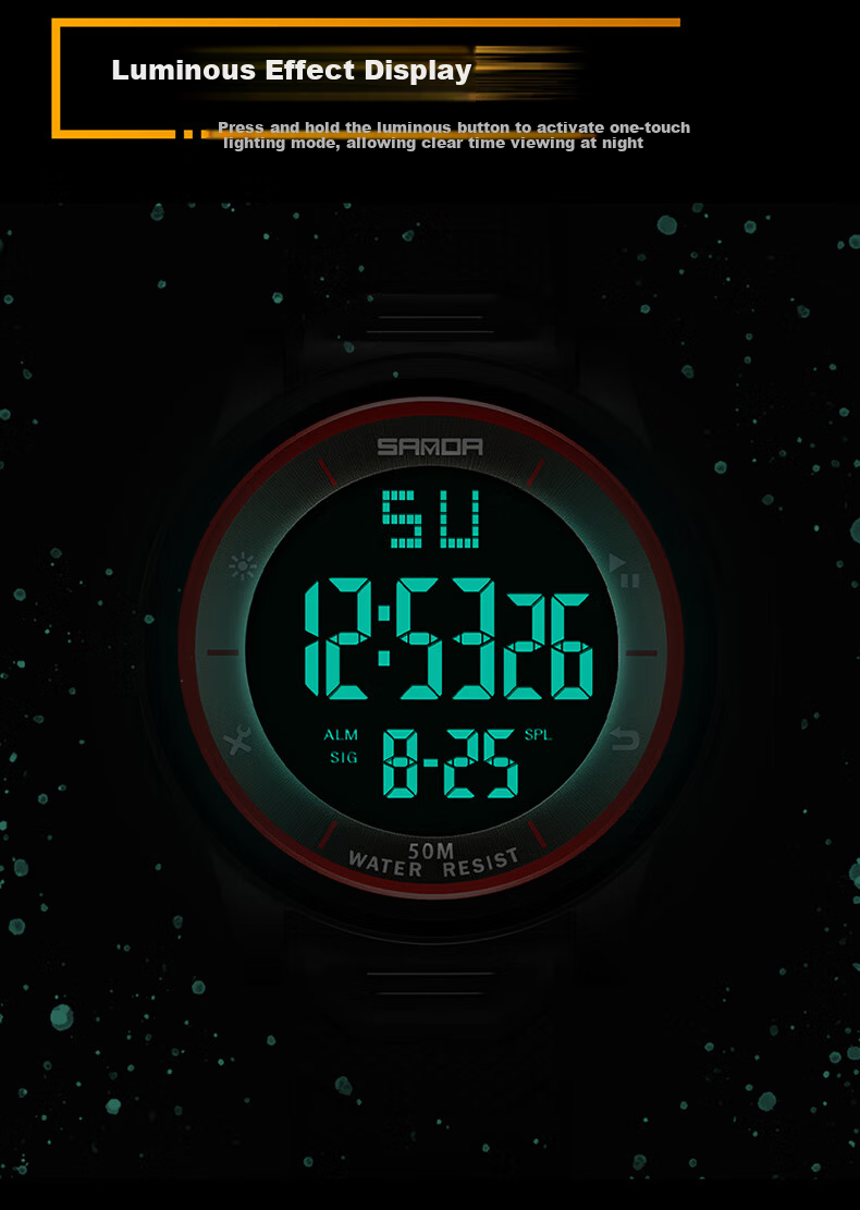 GEORGCOUNT Men's Watch for Students, Teen Boys, Junior High and High School, Multifunctional Waterproof Luminous Children's Digital Watch 6
